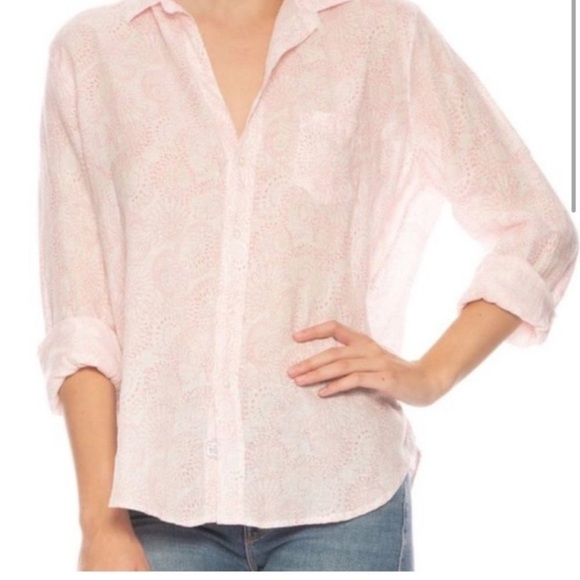Frank & Eileen Barry 100% Linen Button Down Shirt size XL